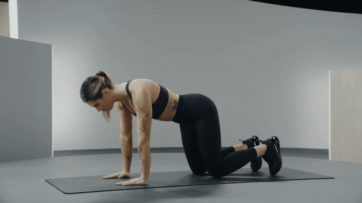 Woman doing Donkey Kicks