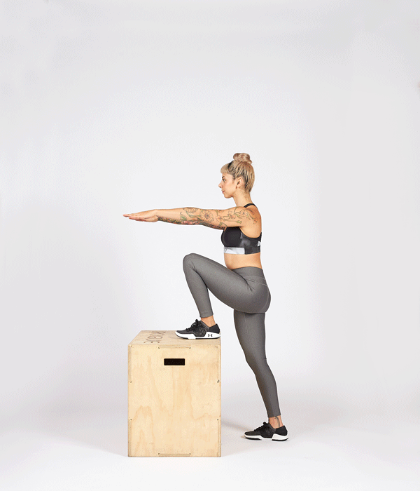 Woman doing Step-Ups
