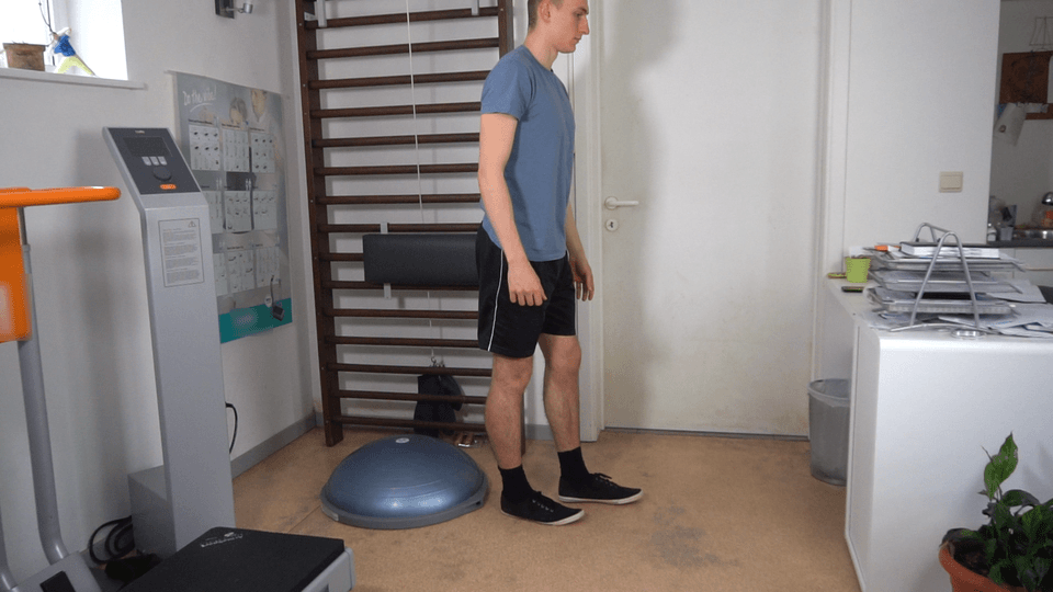 Man doing BOSU Ball Bulgarian Split Squat