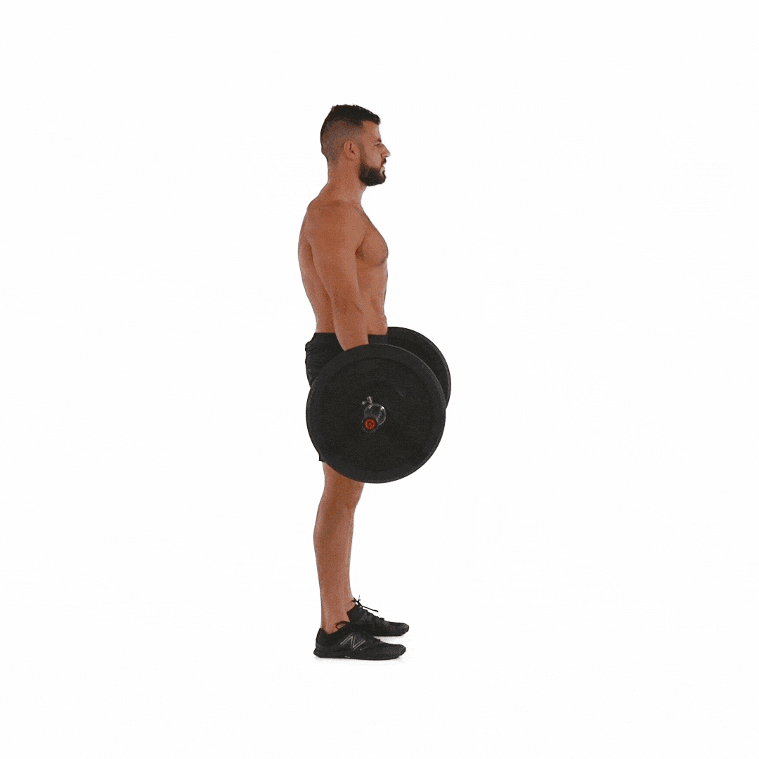Man doing Barbell Deadlifts