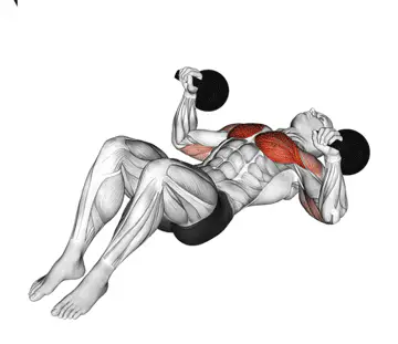 Man doing Kettlebell Floor Press