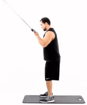 Man doing Reverse Grip Pushdown