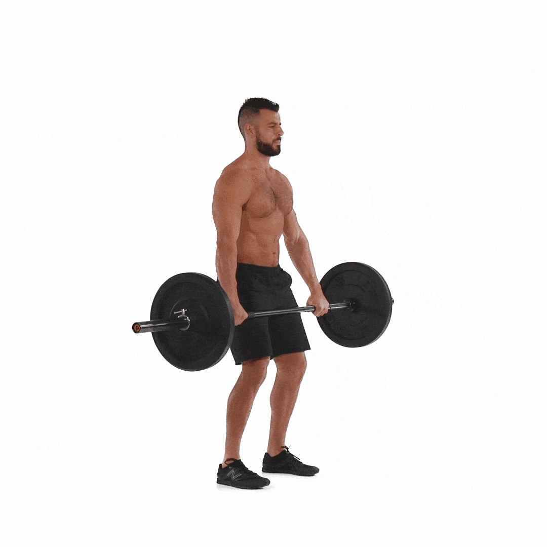 Man doing Snatch-Grip High Pull