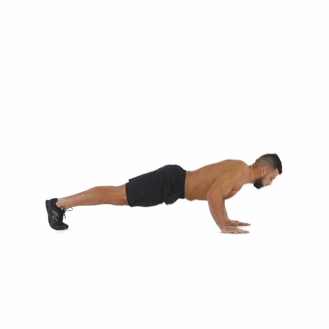 Man is doing BOSU Ball Explosive Push-Ups