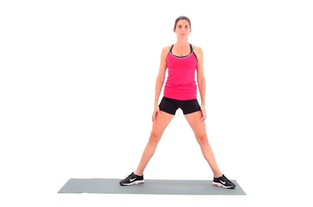 Woman doing Sumo Squats