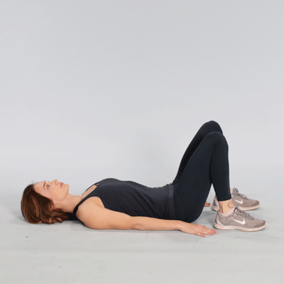 Woman is doing Basic Kegel Contraction