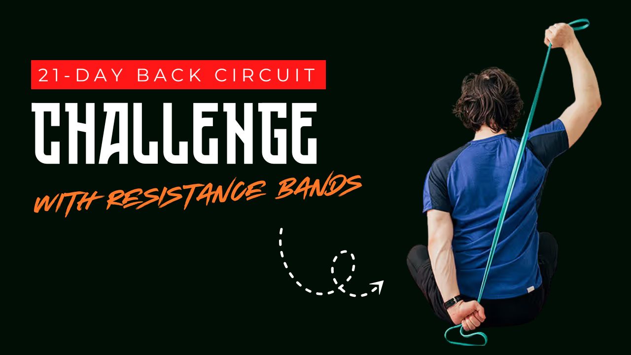 21-Day Back Circuit Challenge with Resistance Bands to Build Explosive Strength