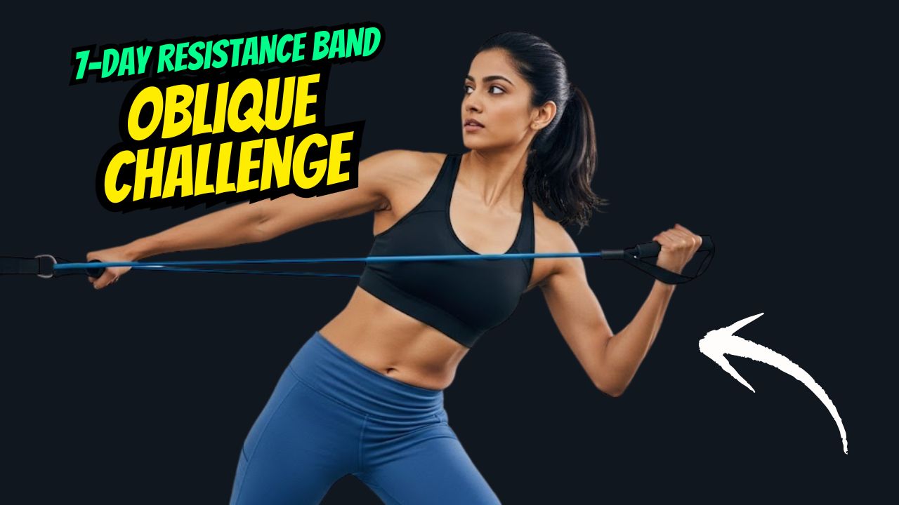 7-Day Resistance Band Oblique Workout to Torch Side Belly Fat