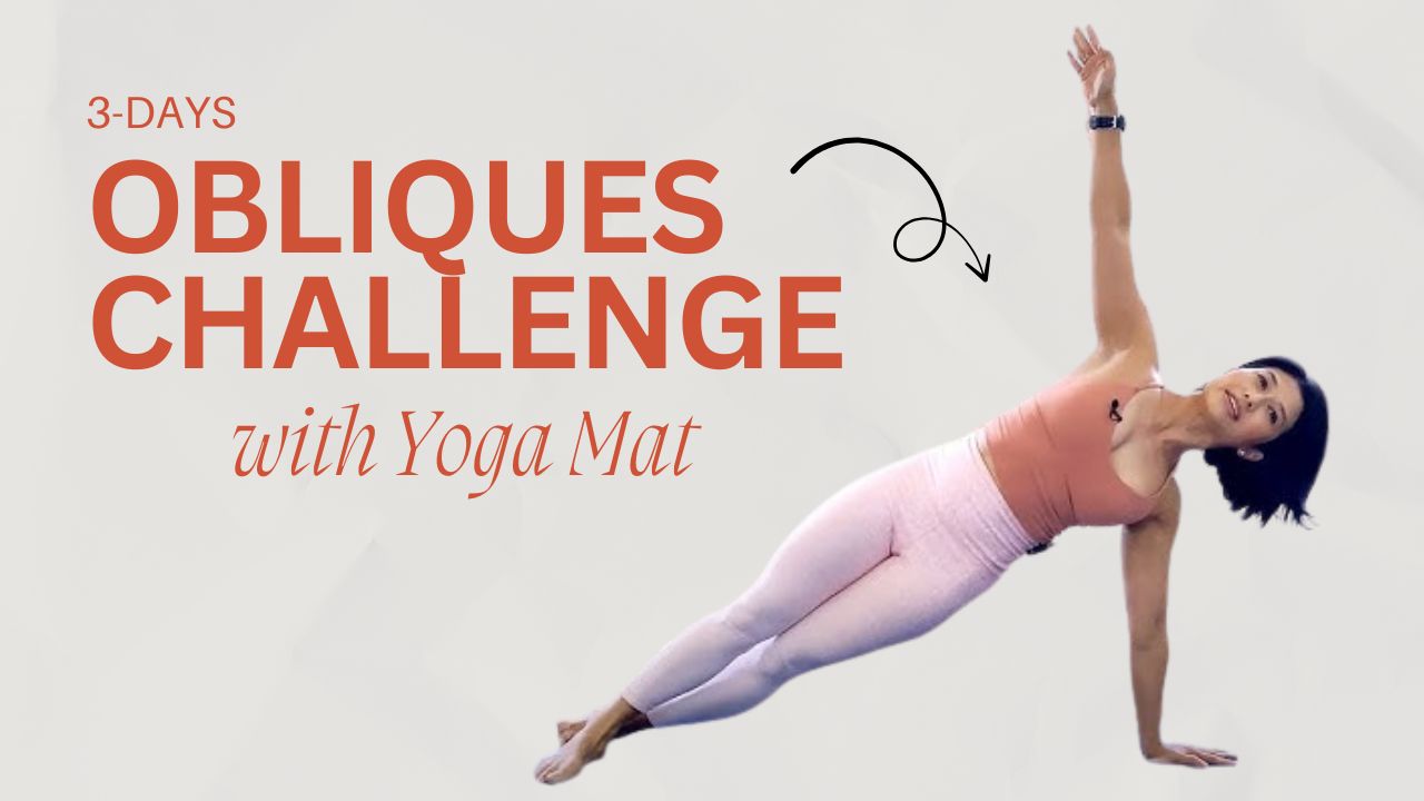 Tone Your Waist 3-Day Obliques Workout Challenge with Yoga Mat